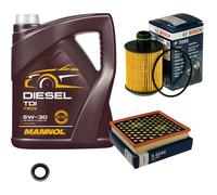 Bosch Controllo Set 5 L mannol Diesel Tdi 5W-30 per Opel Insignia A Calcio Paese