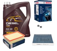 Bosch Controllo Set 5 L mannol Diesel Tdi 5W-30 per Opel Mokka / Moca X