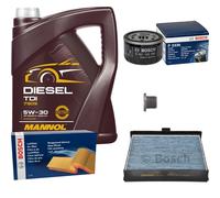 Bosch Controllo Set 5 L mannol Diesel Tdi 5W-30 per Renault Scénic Nei Boschi II