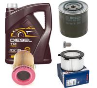 BOSCH Controllo Set 5 L MANNOL DIESEL TDI 5W-30 Per VW Transporter IV Kasten