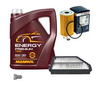 Bosch Controllo Set 5 L mannol Energy Premium 5W-30 per Hyundai Matrice