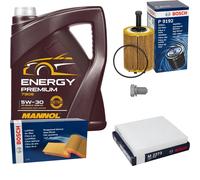 BOSCH Controllo Set 5 L MANNOL Energy Premium 5W-30 Per Jeep Compass MK49
