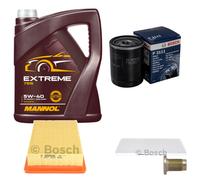 Bosch Controllo Set 5 L mannol extreme 5W-40 per Alfa Romeo 146 1.9 JTD 145