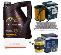 BOSCH Controllo Set 5 L MANNOL Extreme 5W-40 Per Opel Astra H 1.3 CDTi