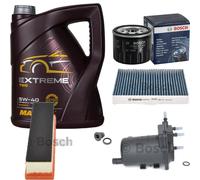 BOSCH Controllo Set 5 L MANNOL Extreme 5W-40 Per Renault Kangoo 1.5 DCI