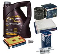 BOSCH Controllo Set 5 L MANNOL Extreme 5W-40 Per VW Polo 1.2 TSI 16V
