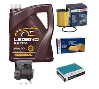 BOSCH Controllo Set 5 L MANNOL Legend Extra 0W-30 Per Peugeot 307 SW 3H 1.6