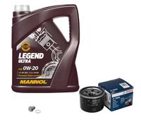 BOSCH Controllo Set 5 L MANNOL Legend Ultra 0W-20 Per Suzuki Celerio LF