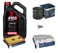 BOSCH Controllo Set 5 L MOTUL 4100 SYN-ERGY SPEC 10W40 Per Audi Q3 8UB 8UG