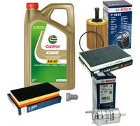 BOSCH Controllo Set 5 L Original Castrol EDGE FST 5W-30 LL Per VW New