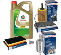 BOSCH Controllo Set 5 L Original Castrol EDGE FST 5W-30 LL Per VW New