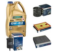 BOSCH Controllo Set 5 L RAVENOL SSL 0W-40 per VW Tiguan Allspace 1.4 TSI