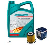 BOSCH Controllo Set 5L ADDINOL GIGA LIGHT MV 5W-30 Per MINI Mini R50 R53