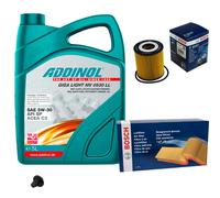 BOSCH Controllo Set 5L ADDINOL GIGA LIGHT MV 5W-30 Per MINI Mini R50 R53