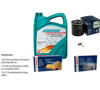 Bosch Controllo Set 5L Addinol Giga Luce Mv 5W-30 per Chevrolet Scintilla "
