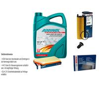 Bosch Controllo Set 5L Addinol Giga Luce Mv 5W-30 per Mercedes S205 C 200 Doppie