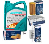 BOSCH Controllo Set 5L ADDINOL SUPER LIGHT 5W-40 Per Audi A3 8P1 S3 Quattro