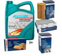 BOSCH Controllo Set 5L ADDINOL SUPER LIGHT 5W-40 Per Audi A3 8P1 S3 Quattro