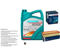 Bosch Controllo Set 5L Addinol Super Light 5W-40 per Audi Q3 8UB 8UG 2.0
