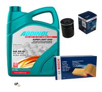 BOSCH Controllo Set 5L ADDINOL SUPER LIGHT 5W-40 Per Suzuki Samurai SJ 1.3
