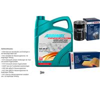 BOSCH Controllo set 5L ADDINOL SUPER LUCE 5W-40 per VW Golf V 1K1 1.6 5M1