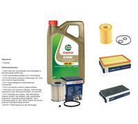 BOSCH Controllo set 5L CASTROL EDGE 5W-30 C3 Opel Combo Scatola/