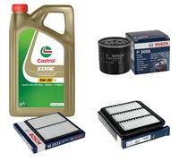 BOSCH Controllo Set 5L CASTROL EDGE 5W-30 C3 Per Chevrolet Matiz 0.8 LPG 1.0