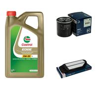 BOSCH Controllo Set 5L CASTROL EDGE 5W-30 C3 Per Chevrolet Spark 1.0 1.2