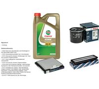 Bosch Controllo Set 5L castrol edge 5W-30 C3 per Hyundai i10 1.0 Gpl