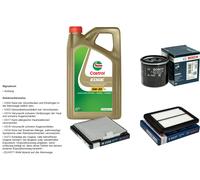 Bosch Controllo Set 5L castrol edge 5W-30 C3 per Hyundai i10 1.1 Gpl