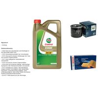 BOSCH Controllo Set 5L CASTROL EDGE 5W-30 C3 Per Mazda Premacy 2.0 TD