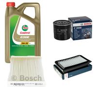 BOSCH Controllo Set 5L CASTROL EDGE 5W-30 C3 Per Opel Agila (B) 1.2