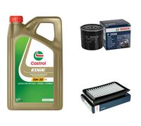 BOSCH Controllo Set 5L CASTROL EDGE 5W-30 C3 Per Opel Agila (B) 1.2 Suzuki