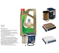Bosch Controllo Set 5L castrol edge 5W-30 C3 per Opel Zafira B. 1.7
