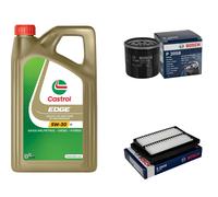 BOSCH Controllo Set 5L CASTROL EDGE 5W-30 C3 Per Suzuki Swift V 1.0 SX4