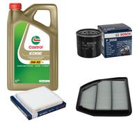 BOSCH Controllo Set 5L CASTROL EDGE 5W-30 C3 Per Suzuki Vitara 1.4 Hybrid