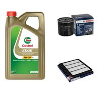 BOSCH Controllo Set 5L CASTROL EDGE 5W-30 C3 Per Suzuki Vitara 1.4 T AllGrip