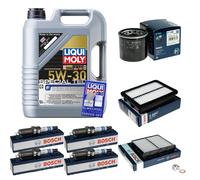 BOSCH Controllo Set 5L Liqui Moly 5W-30 per Mazda 2 1.5 SKYACTIV-G M Hybrid