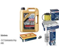 BOSCH Controllo set 5L Liqui Moly Leichtlauf 10W-40 per
