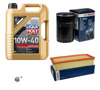 BOSCH Controllo Set 5L Liqui Moly Leichtlauf 10W-40 Per Audi VW 80 1.8 S 2.0