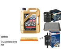 BOSCH Controllo set 5L Liqui Moly Leichtlauf 10W-40 per Citroën Peugeot