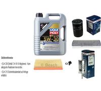 Bosch Controllo Set 5L Liqui Moly Special Tec F 5W-30 per Ford Messa Fuoco 1.6
