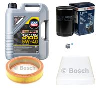 BOSCH Controllo Set 5L Liqui Moly Top Tec 4100 5W-40 Per Audi 100 1.8 Cat