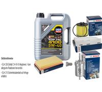 Bosch Controllo Set 5L Liqui Moly Top Tec 4100 5W-40 per Volkswagen Touran 1.6