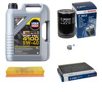 Bosch Controllo Set 5L Liqui Moly Top Tec 4100 5W-40 per VW Caddy II Box