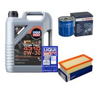 Bosch Controllo Set 5L Liqui Moly Top Tec 4310 0W-30 per Citroën C1 II 108