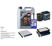 Bosch Controllo Set 5L Liqui Moly Top Tec 4310 0W-30 per Hyundai i20 Active