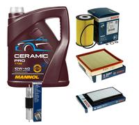 BOSCH Controllo Set 5L MANNOL Ceramic Pro 10W-40 Per BMW 3er Touring E36