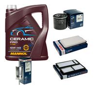 BOSCH Controllo Set 5L MANNOL Ceramic Pro 10W-40 Per Mazda 3 BK 1.6