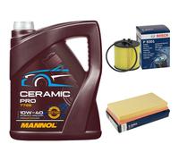 BOSCH Controllo Set 5L MANNOL Ceramic Pro 10W-40 Per VW Touran 1T1 1T2 1.6